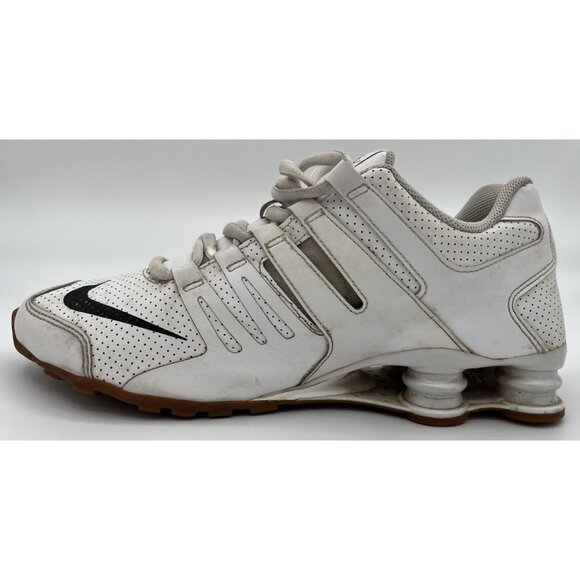 Nike Shox Current Premium Shoes 2015 Men’s Size 10 White Black Gum 716752-100